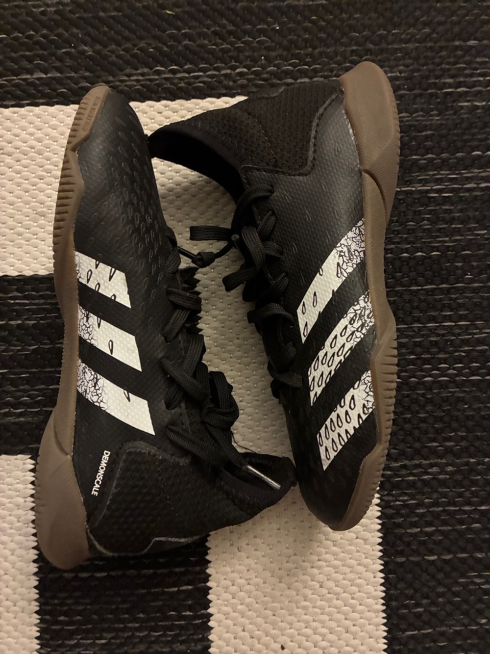 Barely worn adidas Predator Demonscale Black Low-Top Athletic Sneakers